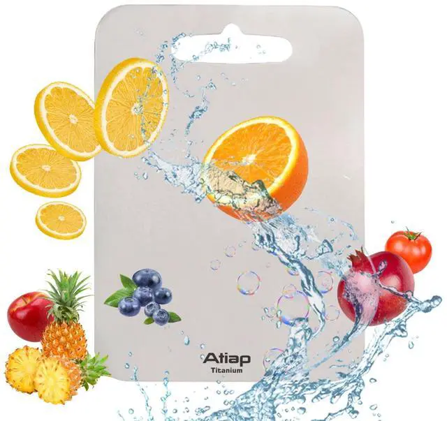 Main image of Titanium Cutting Board, Metal Cutting Board for kitchen with SGS-Certified (11.4 * 7.87inch)