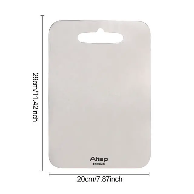 Alt view image 2 of 7 - Titanium Cutting Board, Metal Cutting Board for kitchen with SGS-Certified (11.4 * 7.87inch)