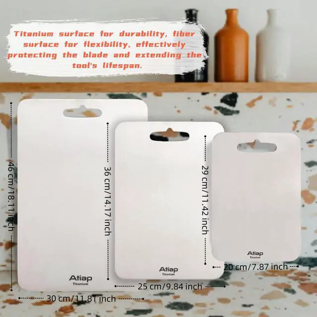 Alt view image 7 of 7 - Titanium Cutting Board, Metal Cutting Board for kitchen with SGS-Certified (11.4 * 7.87inch)