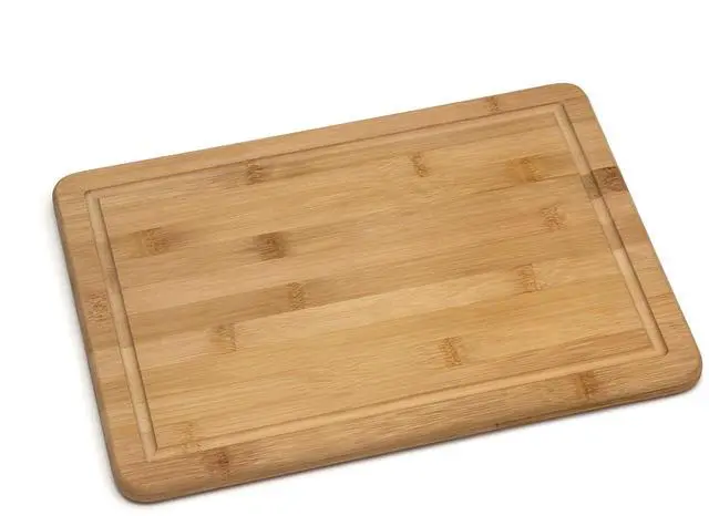 Main image of Bamboo Wood Kitchen Cutting and Serving Board with Non-Slip Cork Backing, Medium, 13-3/4" x 9-3/4" x 5/8"