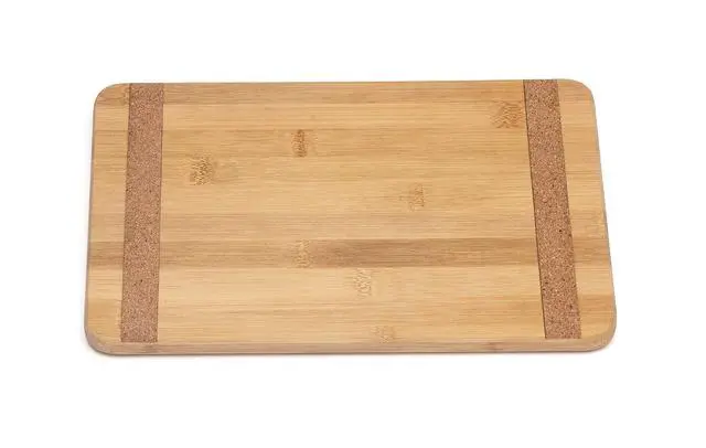 Alt view image 4 of 4 - Bamboo Wood Kitchen Cutting and Serving Board with Non-Slip Cork Backing, Medium, 13-3/4" x 9-3/4" x 5/8"