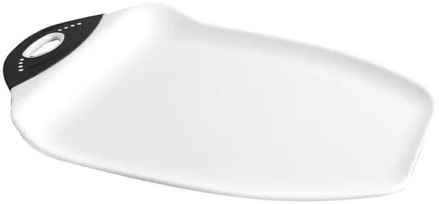 Main image of Chop & Scoop Cutting Board with Non-Slip Feet, 11 x 15 Inch, BPA-Free Dishwasher Safe Kitchen Prep Board, White and Black