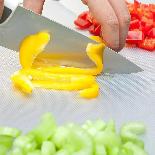 Alt view image 2 of 7 - E-Z Board Disposable Plastic Cutting Board, 20 Square Feet, Easy Clean-Up and Convenient Use, Ideal for Camping, Hunting, Boating, and For People With Food Allergies, Clear