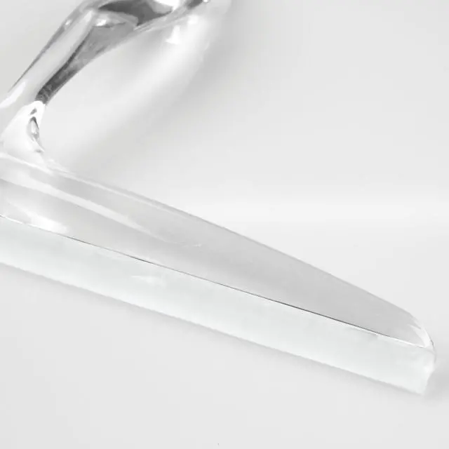 Alt view image 3 of 7 - Bathroom Plastic Shower Squeegee, Clear, Set of 2 | Wall Hook Included