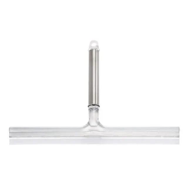Alt view image 3 of 3 - Forma Brushed Stainless Steel Squeegee, 12" x 8" | Suction Storage Hook