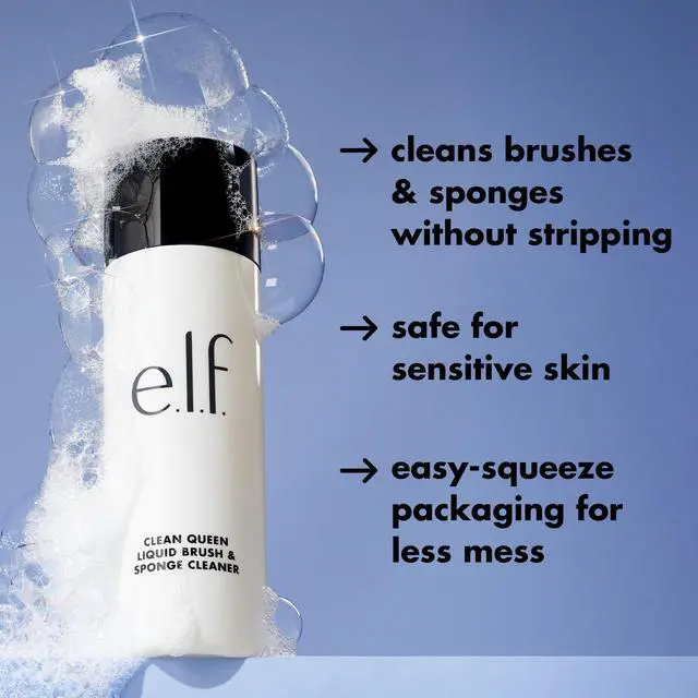 Alt view image 3 of 4 - Clean Queen Liquid Brush & Sponge Cleaner, Gentle Foaming Cleaner For Removing Leftover Makeup, Dirt & Grime, Vegan & Cruelty-Free, 4.1 oz