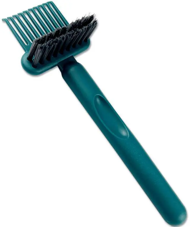 Main image of 2-in-1 Hair Brush Cleaning Tool, Green Hairbrush Cleaner and Rake for Removing Hair and Dust, Durable and Ergonomic Design for Home and Salon Use (1 Pack)