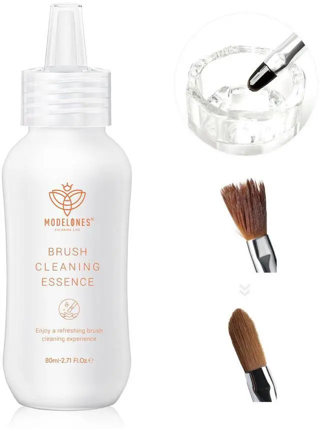 Main image of Nail Art Brush Cleaner & Restorer 2.71 Fl.Oz for Manicure Brush | Cleaner for Polish/Nail Extension Gel/Nail Art Liner/Dip Powder/Acrylic Builder Manicure Brush DIY Salon at Home