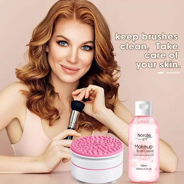 Alt view image 7 of 7 - Makeup Brush Cleaner, Make Up Brush Cleansers Solution, Makeup Cleaner for Makeup Brushes, Beauty Sponge, Powder Puff, Deep Clean Brush Shampoo, Gentle Formula Cruelty Free 5.3 FL.OZ