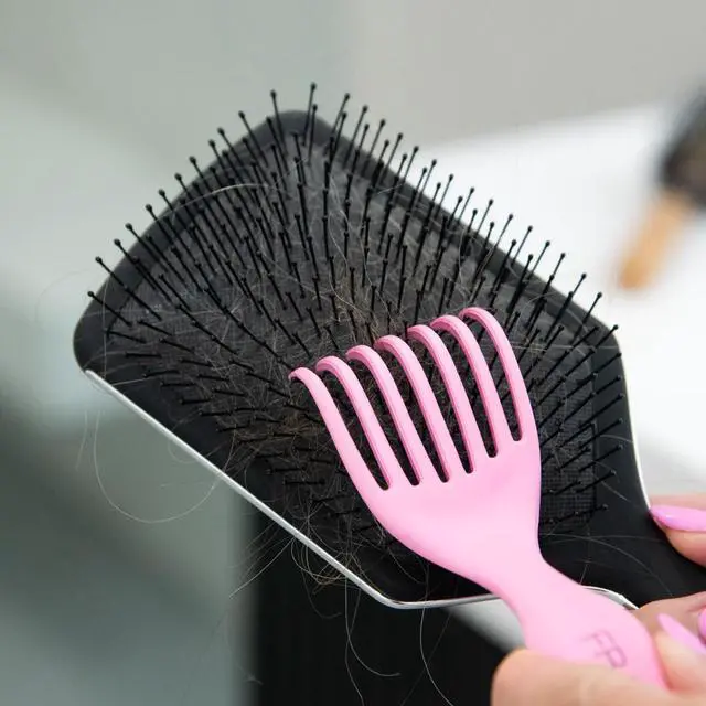 Alt view image 6 of 7 - Premium Hair Brush Cleaner Tool, Hairbrush Cleaner Tool Pink | Brush Cleaner Tool for All Types, Comb Cleaner, 2 in 1 Design Removes Hair & Build up Instantly