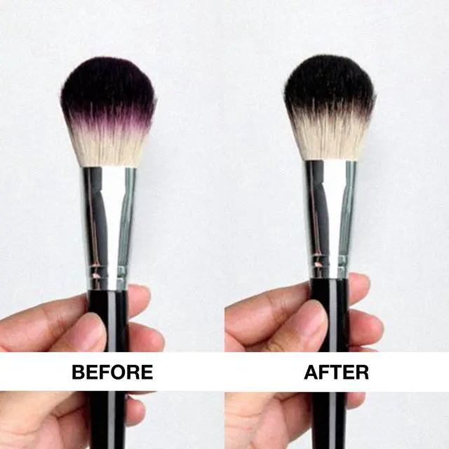 Alt view image 6 of 6 - Liquid Makeup Brush Cleaner Solution + Tin starter kit | Rinsless, Quick Drying, Hydrating, Fragrance Free | for Natural and Synthetic Make-up Brushes (8 Fl oz)