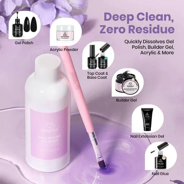 Alt view image 3 of 7 - Nail Art Brushes Cleaner and Conditioner, 85ml (2.87 Fl.oz) | Nail Brush Restorer for Quick Clean Break in Nail Brush of Gel Polish Nails Extension Gel Acrylic Powder, DIY and Salon Tools