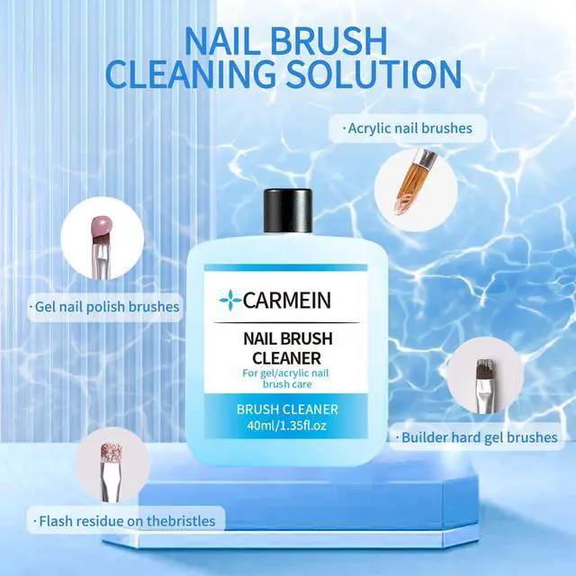 Alt view image 2 of 7 - Nail Brush Cleaner - Special for Gel/Nail Art Brushes & Makeup Brush Care, Must-Have for Renewal, 40ml/1.35fl.oz