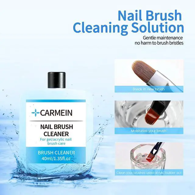 Alt view image 4 of 7 - Nail Brush Cleaner - Special for Gel/Nail Art Brushes & Makeup Brush Care, Must-Have for Renewal, 40ml/1.35fl.oz