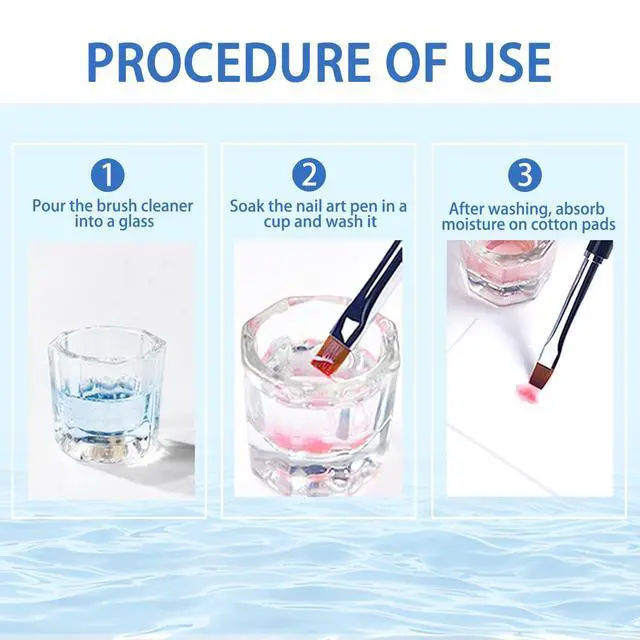 Alt view image 7 of 7 - Nail Brush Cleaner - Special for Gel/Nail Art Brushes & Makeup Brush Care, Must-Have for Renewal, 40ml/1.35fl.oz