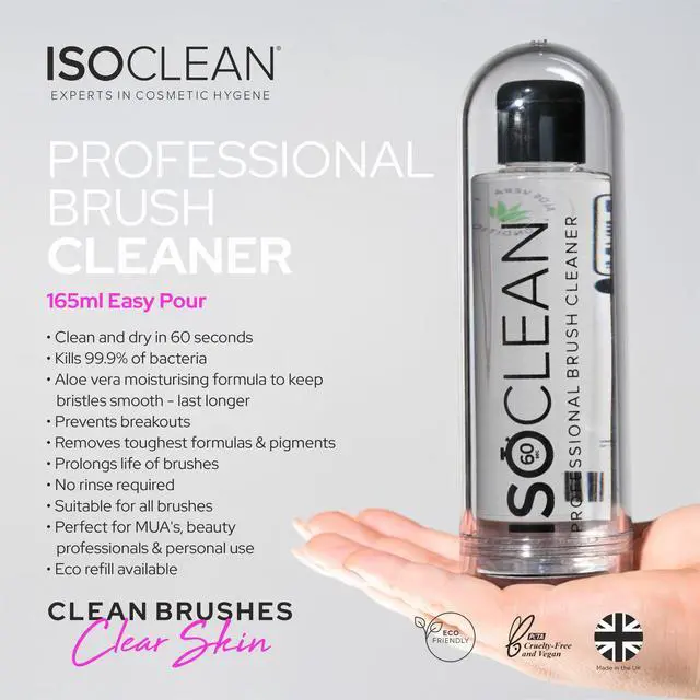 Alt view image 4 of 6 - Makeup Brush Cleaner Gentle Daily Use Solution, Reduces Product Buildup, Improves Application, Easy Clean Brush Cleaning Solution & Sponge Cleaner - Easy Pour with Dip Tray, 6 fl oz