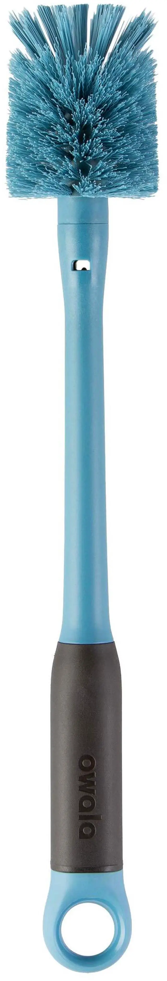 Alt view image 2 of 6 - 2-in-1 Water Bottle Brush Cleaner and Water Bottle Straw Cleaner Brush, Water Bottle Brush with Removable Head and Twist n Hide Straw Brush, Smokey Blue