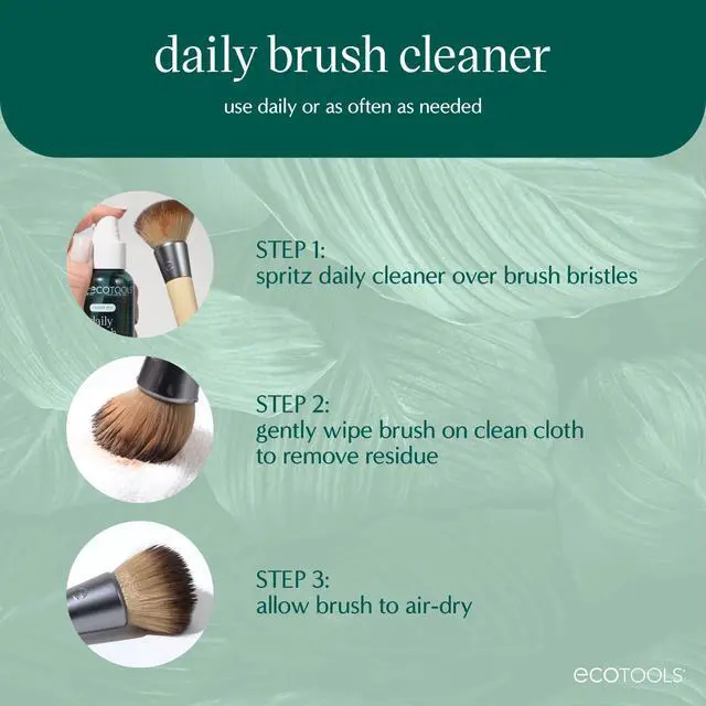 Alt view image 4 of 7 - Daily Brush Cleaner, Makeup Brush Cleanser Spray, 3 fl oz | Quick drying travel size brush spray, fragrance free and dermatologist tested, TSA approved, cruelty-free, vegan
