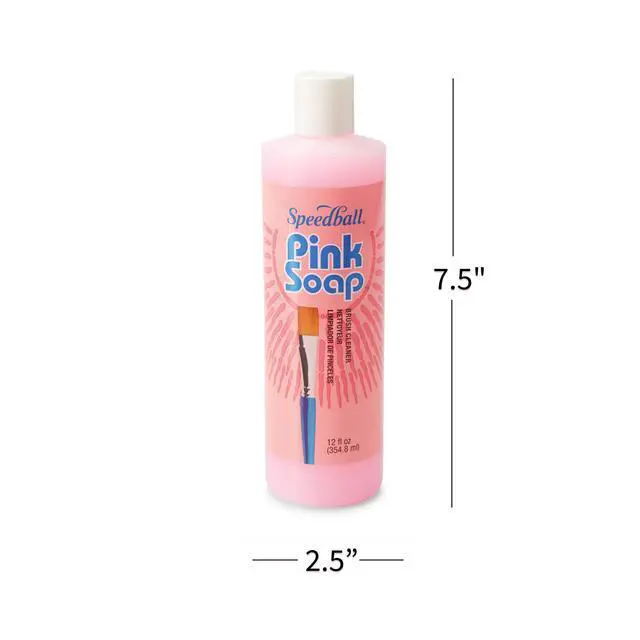 Alt view image 3 of 5 - Pink Soap 12-Ounce Brush Cleaner and Conditioner (00132-66)