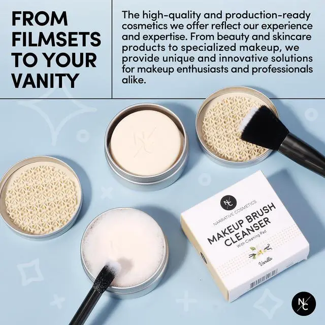 Alt view image 7 of 7 - Makeup Brush Cleaner Soap with Silicone Scrubber Pad | Solid Cleanser for Brushes & Beauty Blenders | Vegan, Cruelty-Free, Avocado Jojoba Argan Oil, Vanilla Scent, 2.45 Oz