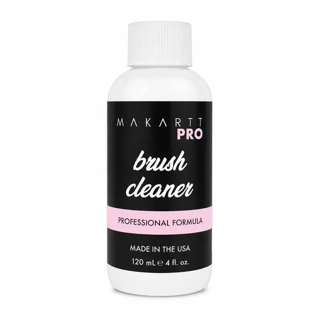Main image of Acrylic Nail Brush Cleaner, Made in USA, 4oz/118ml | Acrylic Brush Care Solution for Kolinsky & Acrylic Brushes, Removes Residue, Prevents Hardening, Extends Brush Life