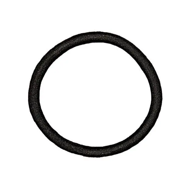 Alt view image 3 of 5 - No Damage Elastic Hair Ties, Ponytail Holders for All Hair Types, Snag-Free, Strong Hold, Black 4 MM, 32 Count