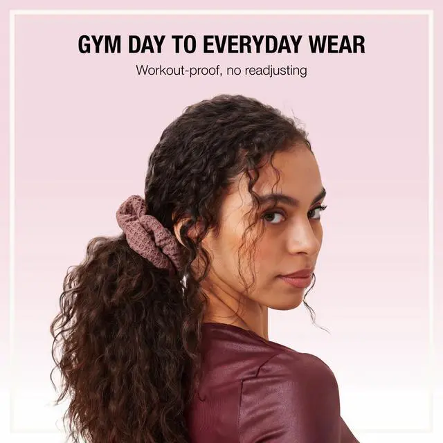 Alt view image 5 of 7 - Scünci Hair Scrunchies, Waffle Knit Cotton, No-Damage, 36 Count | Machine-washable cotton-blend elastic hair ties for comfortable daily wear, wide assortment of colors to suit any look