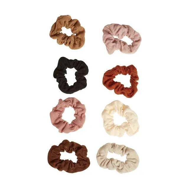 Alt view image 3 of 7 - Ouchless Womens Hair Scrunchie - 8 Count, Neutral - Suitable for All Hair Types - Pain-Free Hair Accessories for Women Perfect for Long Lasting Braids, Ponytails and More