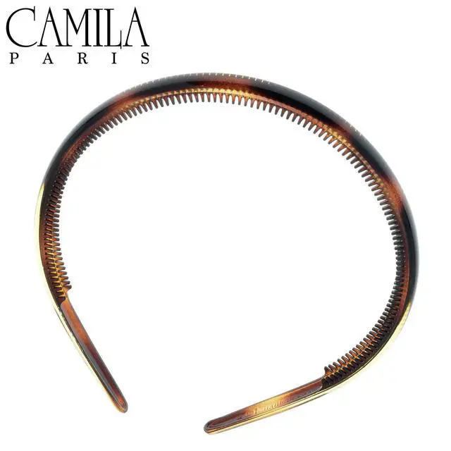 Alt view image 5 of 7 - Paris AD42 French Fashion Headband for Women, Very Flexible with Teeth for Strong Hold Grip, Women's Hairband, No Slip and Durable Styling Girls Hair Accessories, Made in France with Cellulose