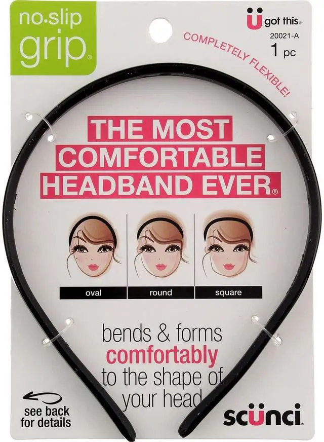 Main image of Scunci No Slip Grip Bendable Headband - 3 per case.