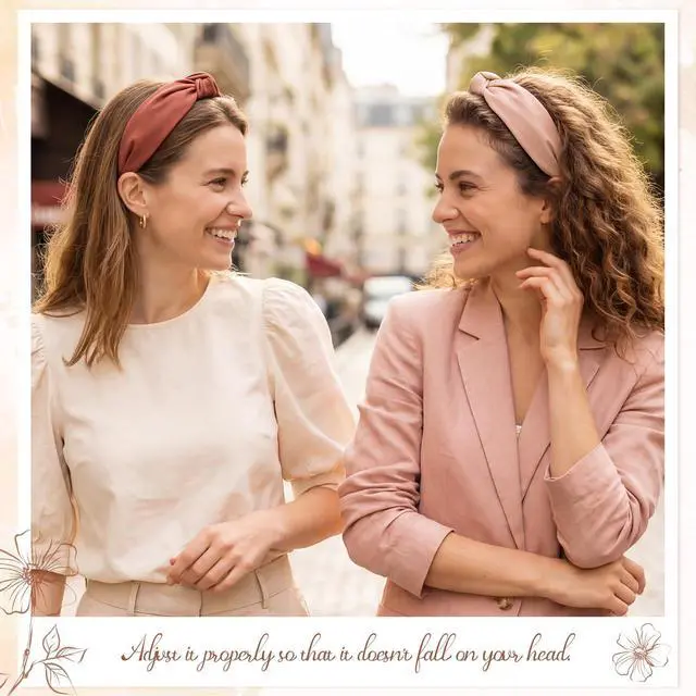 Alt view image 7 of 7 - 8Pcs Headbands for Women, Fashion Knotted Headband, Brown | Teacher's headband, Knotted Hairband, Lightweight, No-Teeth Comfort, 8 Colors for Daily Wear, Parties, Gifts Hair Accessories