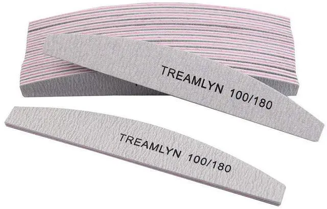 Main image of 10 Pcs Rough Nail File 100/180 Grit, Heavy Duty Nail Files for Acrylic/Natural Nails, Emery Boards for Nails, Strong Finger Nail Filler, Coarse Nail File for Home and Salon Use
