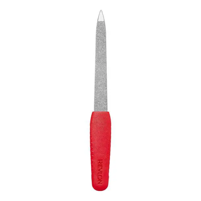 Alt view image 2 of 7 - Compact Emeryl Nail File, Red, 1 Count | Metal nail file with easy grip handle and double sided file buffer for precise nail shaping and smoothing.