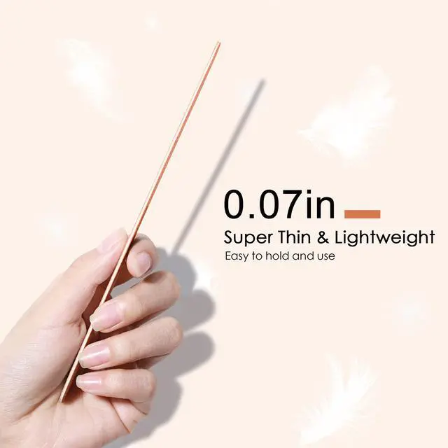 Alt view image 3 of 7 - Nail File Large Emery Boards for Nails, 180 Grit Nail Files for Natural Nails, Thin Emory Nail File Pack Manicure Tool for Home Use 12PCS