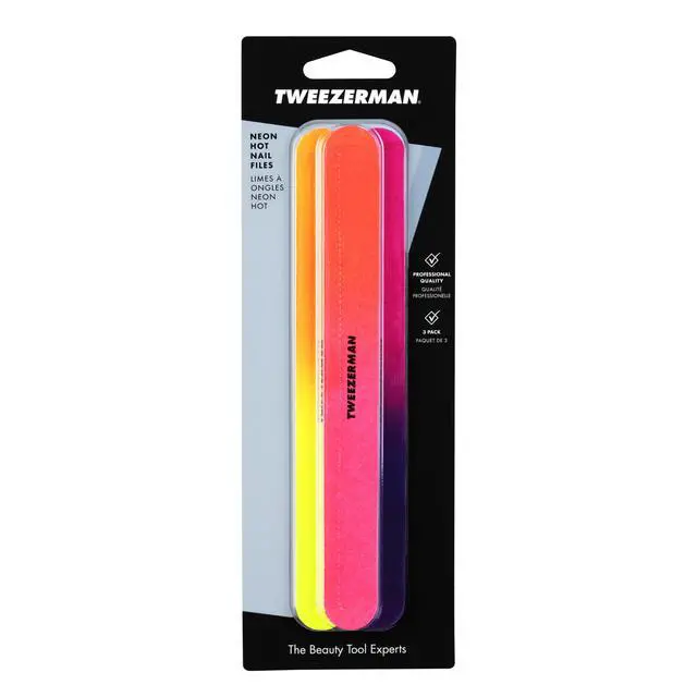 Alt view image 4 of 5 - Nail Files Pack of 3 Neon Hot