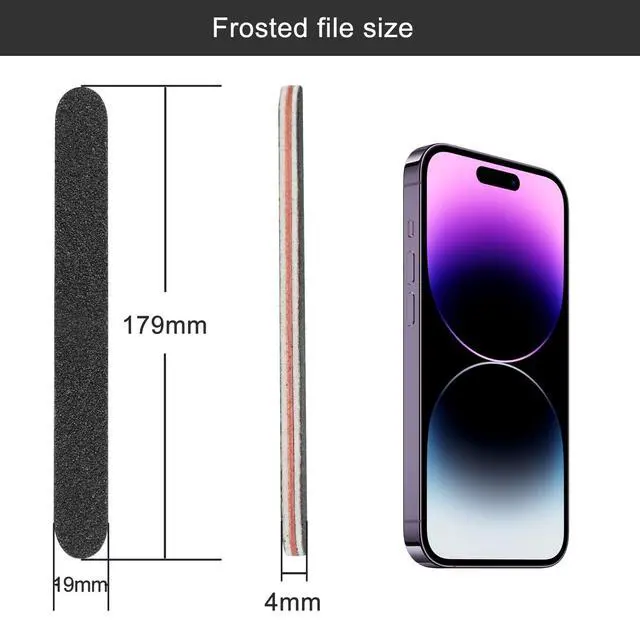 Alt view image 2 of 7 - Nail Buffer Set Contains 52 Nail Files, Double Sided 100/180 Grit Nail Files, Nail Buffering Files for Home and Salon Use (52 Pack)