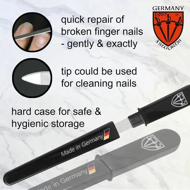 Alt view image 4 of 7 - Sapphire Metal Pocket Nail File Manicure Travel 1 PIECE