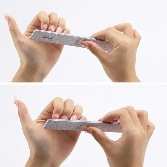 Alt view image 5 of 7 - 80/80 Grit Nail File - 25Pcs Professional Double-Sided Coarse Emery Boards for Shaping Acrylic & Gel Nails