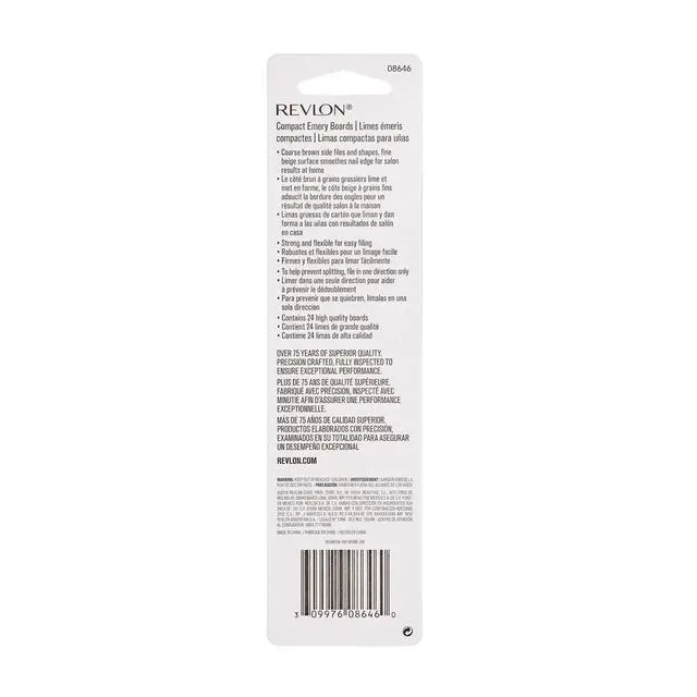 Alt view image 3 of 5 - Compact Nail File, Dual Sided Manicure Tool, Smooths & Shapes, Easy to Use, Emery Boards, 24 Count