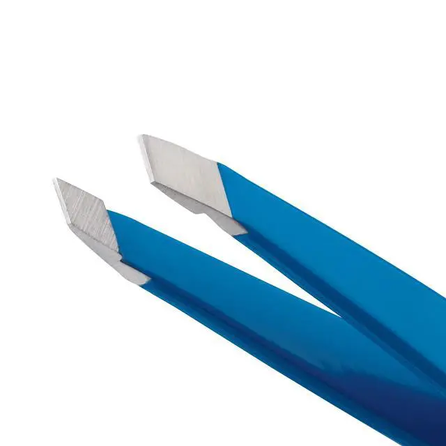 Alt view image 4 of 5 - Mini Slant Tweezer Tweezers for Eyebrows Bahama Blue