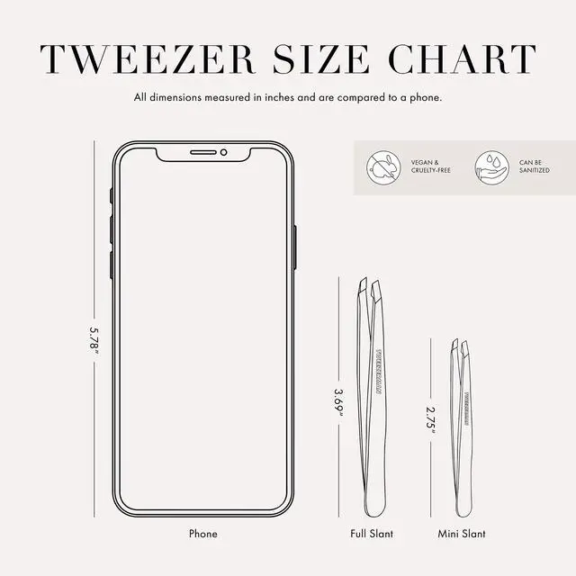 Alt view image 5 of 5 - Mini Slant Tweezer Tweezers for Eyebrows Bahama Blue