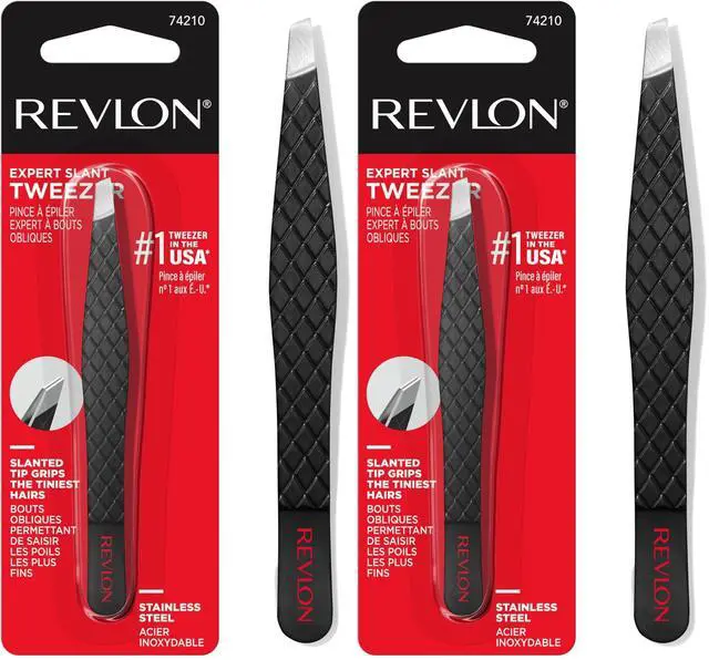 Main image of Eyebrow Tweezer, Stainless Steel | Pack of 2 | For Men & Women
