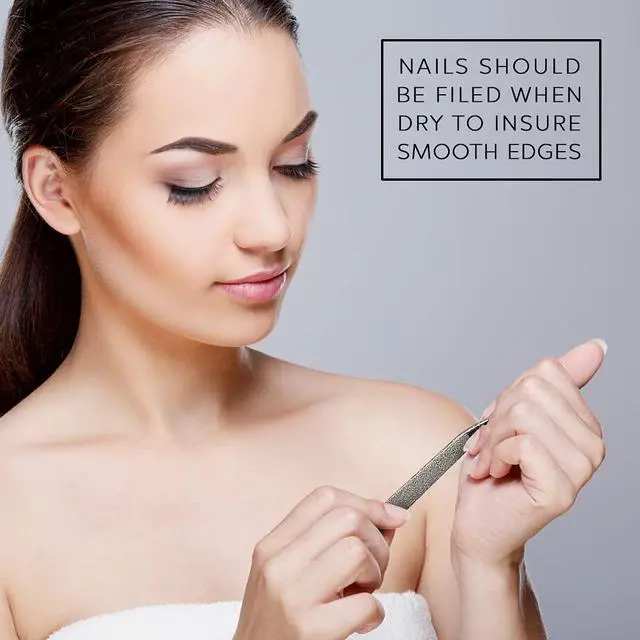 Alt view image 2 of 6 - Professional Double Sided Sapphire Nail File Manicure Pedicure Finger & Toe Nail
