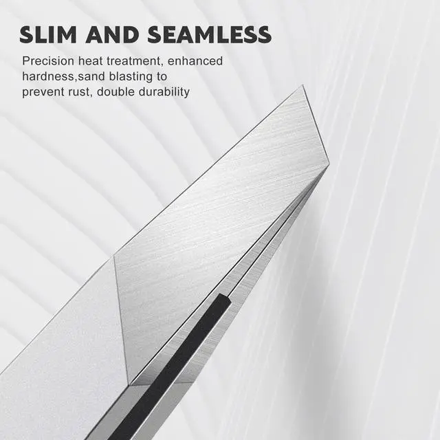 Alt view image 7 of 7 - Flat and Slant Tip Tweezers of 2 Pack, Stainless Steel Precision Tweezer for Women Eyebrow & Hair Removal