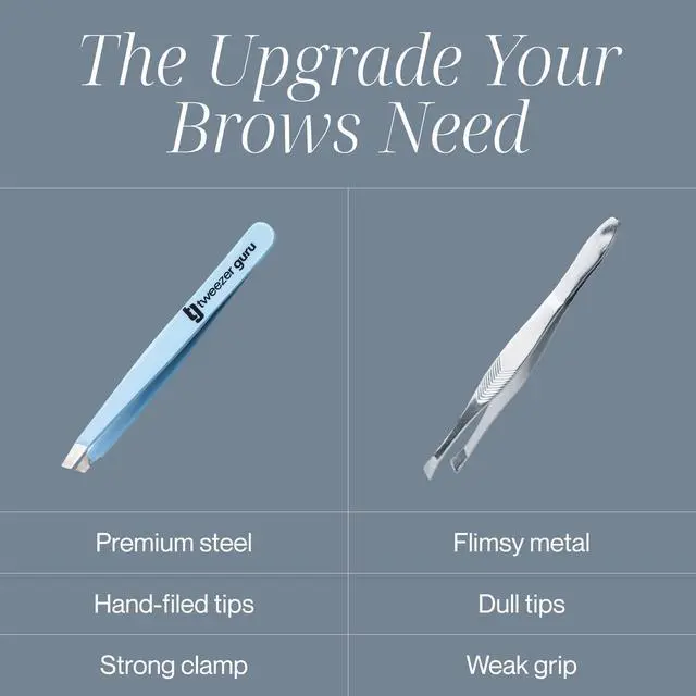 Alt view image 6 of 7 - Tweezers for Women Facial Hair & Men Precision Slant-Pointed Eyebrow Tweezer for Ingrown Hair, Blackhead & Splinter Removal (2 Sky Blue)