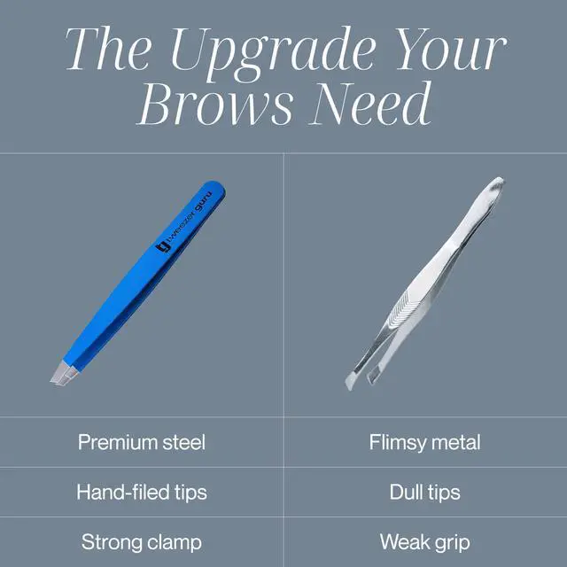 Alt view image 6 of 7 - 2 piece - Slant Pointed Precision Tweezers for Eyebrows, Ingrown Hairs, Blackheads - Sharp Needle Nose for Plucking, Splinters