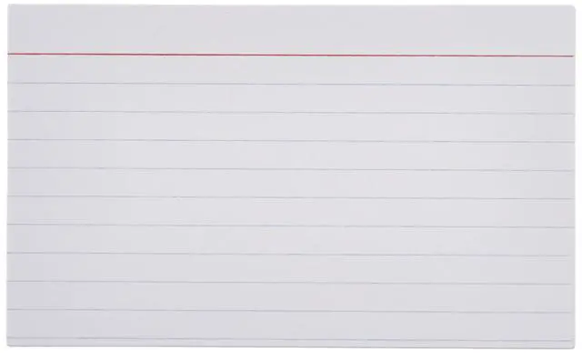 Alt view image 2 of 4 - Ruled Lined Index Cards for Study, Notes and Recipes, White, 3" x 5", 1,000 Count (10 Pack of 100)