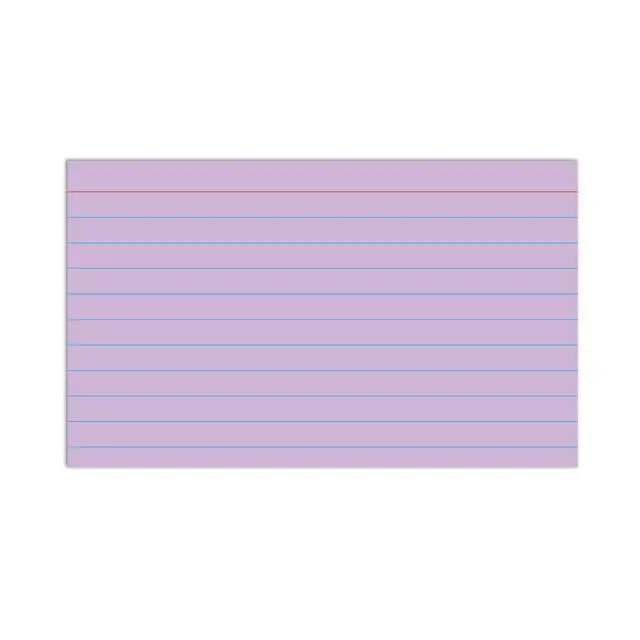 Alt view image 4 of 7 - 3 x 5 Index Cards, Assorted Colors, Ruled, 100/PK (48810)