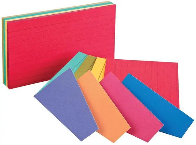Main image of Extreme Index Cards, 3 x 5 Inches, Assorted Colors, 100 per pack (04736)