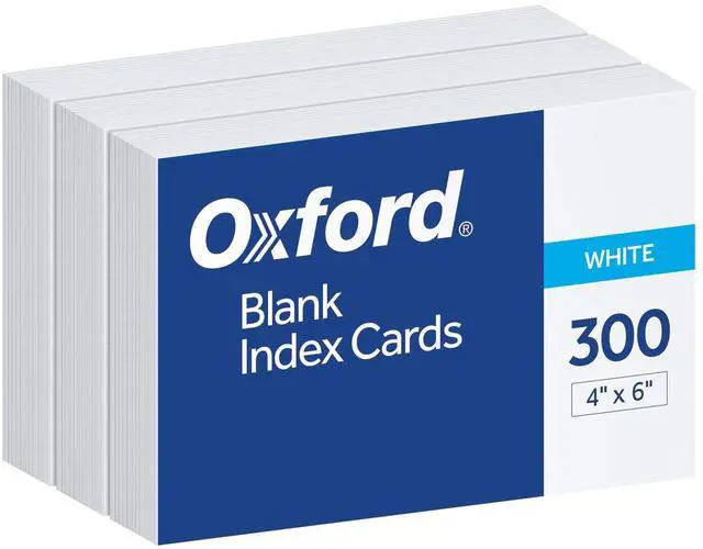 Main image of Blank Index Cards, 4" x 6", White, 300 Count (1 pack) (10002EE)